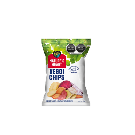 NATURE'S HEART VEGGI CHIPS - NATURALES 40GR