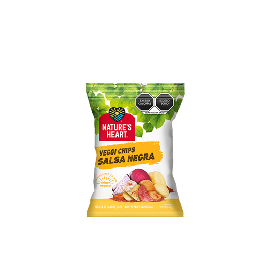 NATURE'S HEART VEGGI CHIPS - SALSA NEGRA 40GR