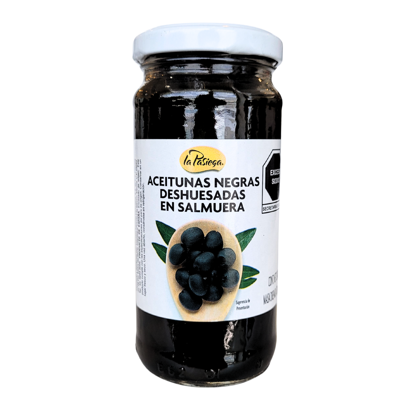 Pasiega black pitted olives 220 gr