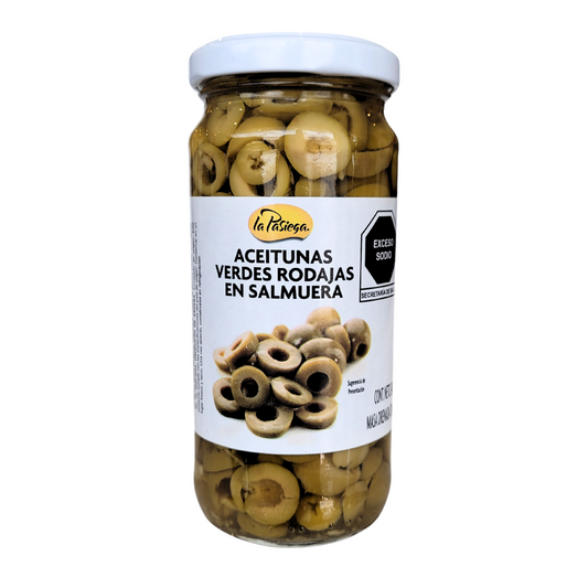 Sliced ​​green olives 240 gr