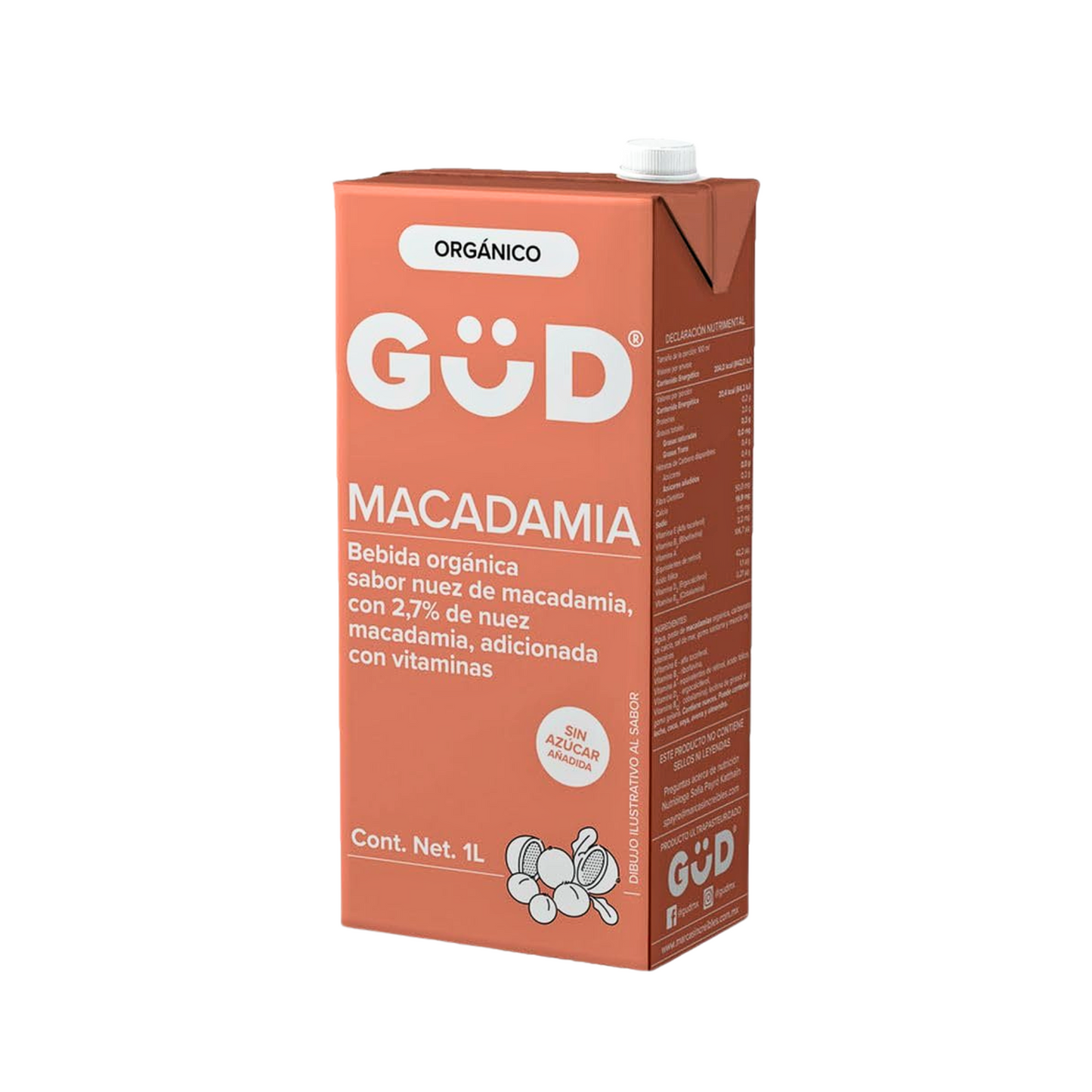 Güd sugar-free macadamia liquid food 1 lt