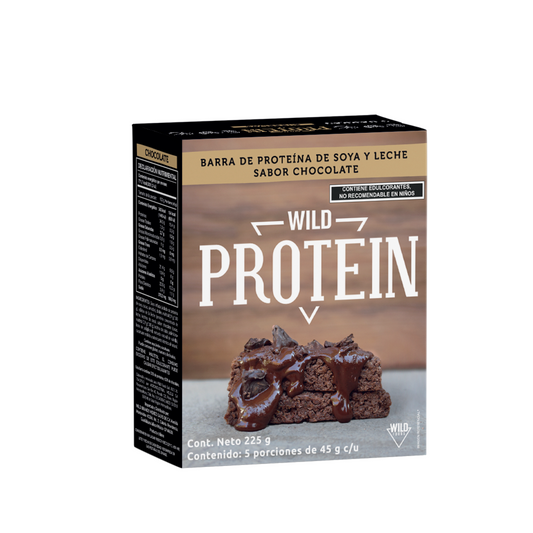 Chocolate protein bar 5 pieces of 45gr