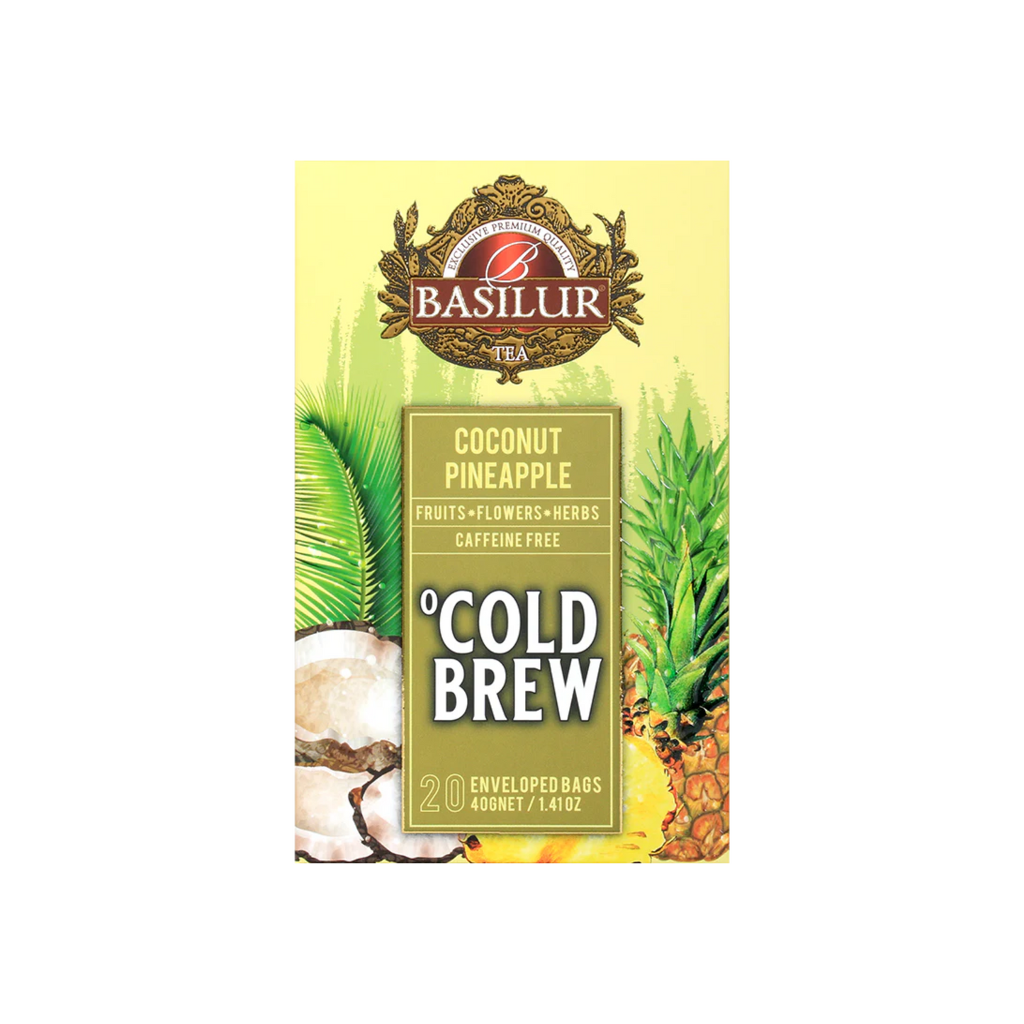 Cold brew pineapple and coconut tea 20pcs