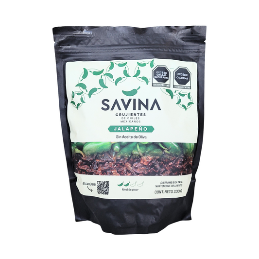 Crispy bag of savina jalapeño chillies 200g