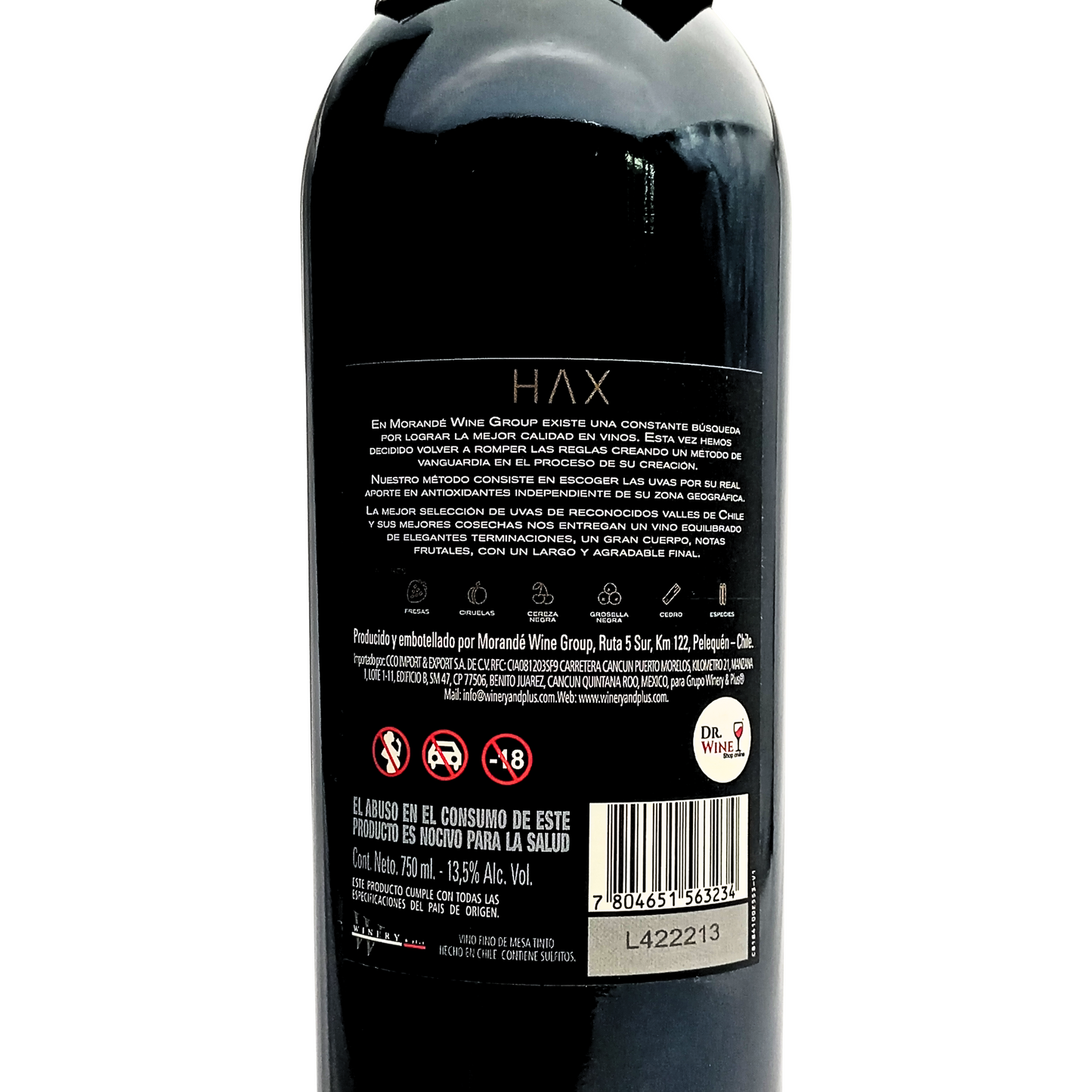 Hax cabernet sauvignon antioxidant red 750 ml