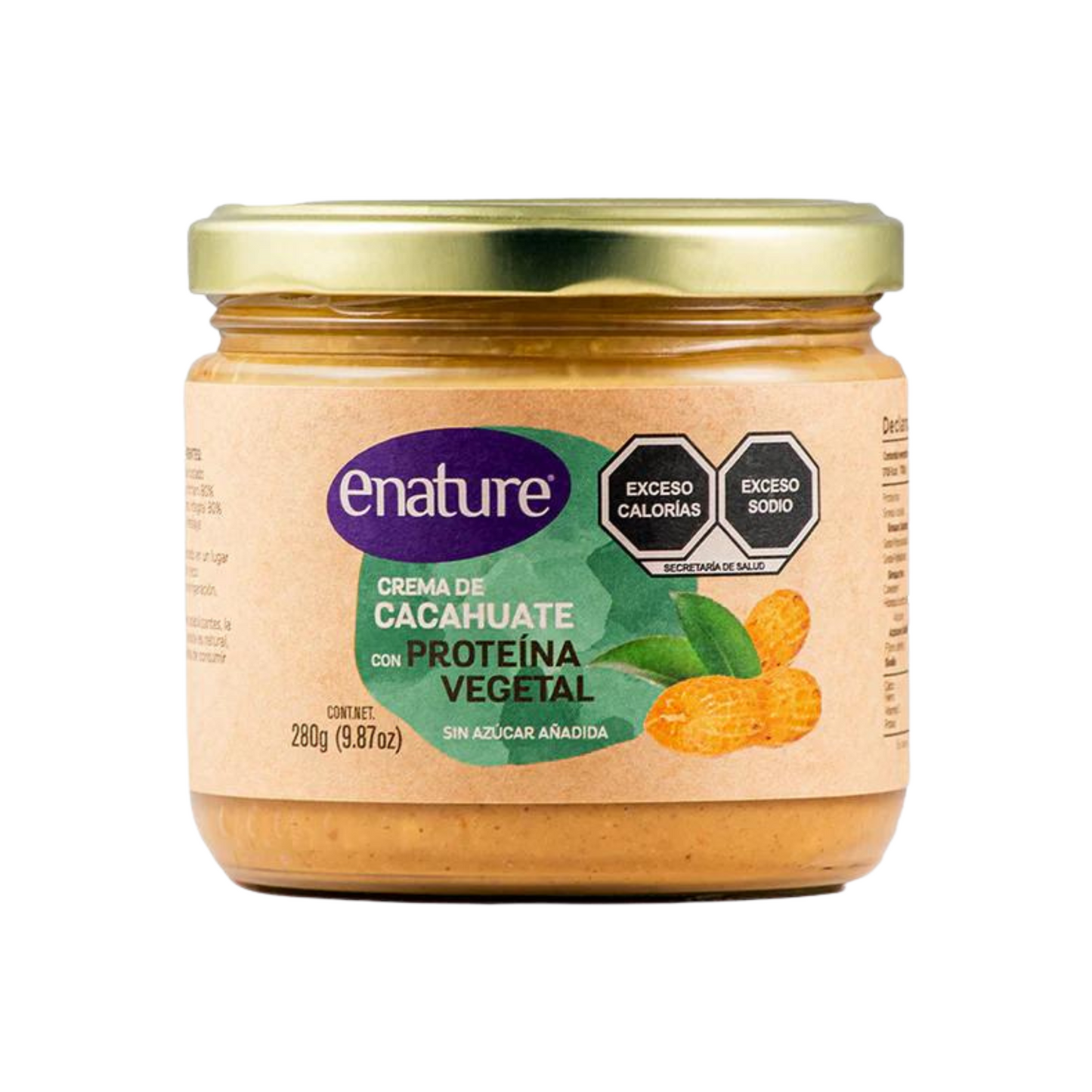 Crema de cacahuate con proteína 280 gr