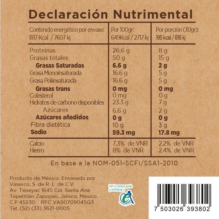 Crema de cacahuate con proteína 280 gr