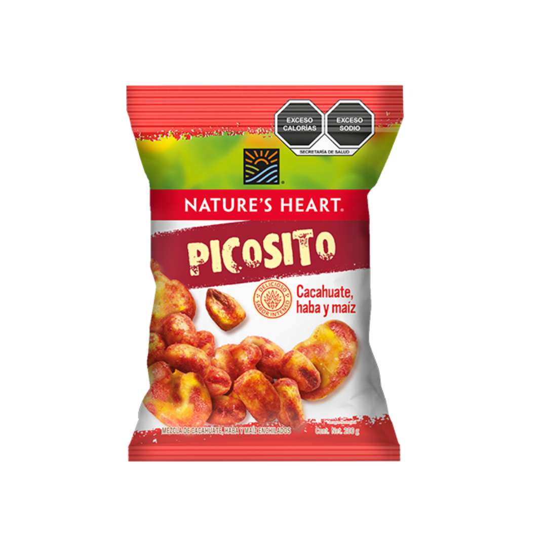 NATURE'S HEART CACAHUATES FULL FLAVOR - PICOSITO 200 G
