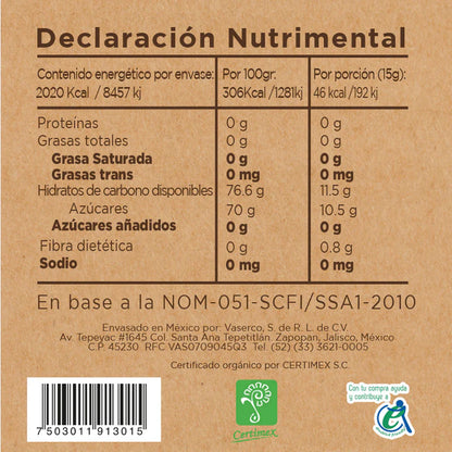 jarabe agave ambar orgánico 330 gr