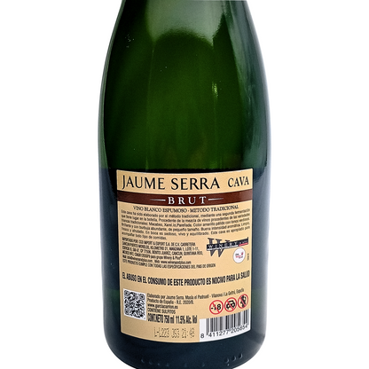 Jaume Serra Cava Brut Sparkling Wine 750 ml