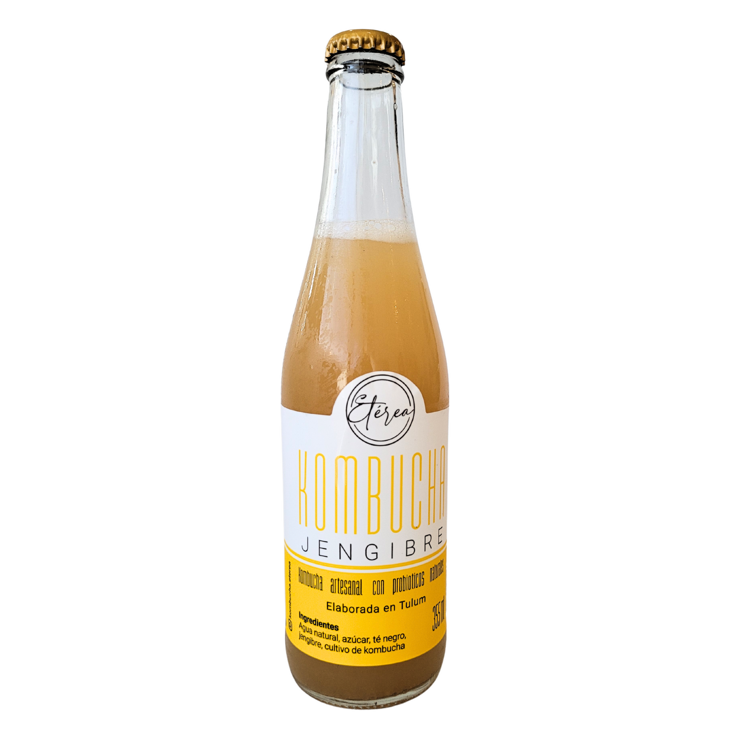 Artisanal ginger kombucha 355ml