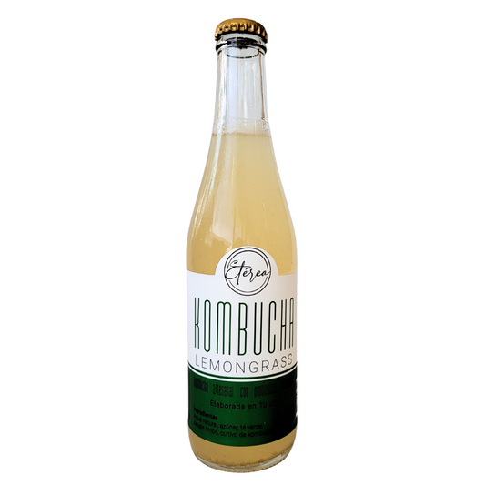 Artisanal lemongrass kombucha 355ml