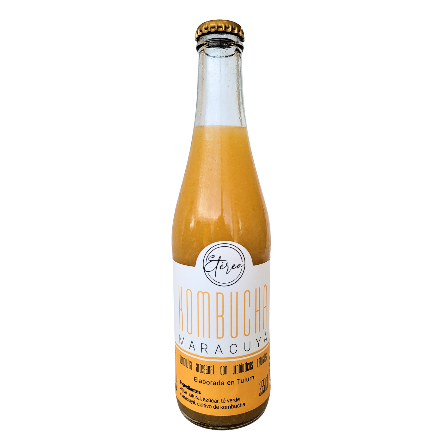 Kombucha artesanal maracuya 355 ml