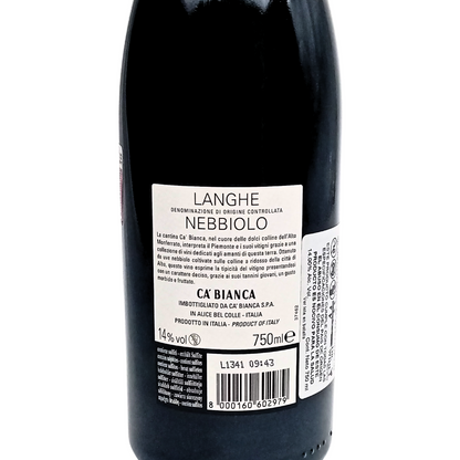 Ca´bianca langhe nebbiolo doc red 750 ml