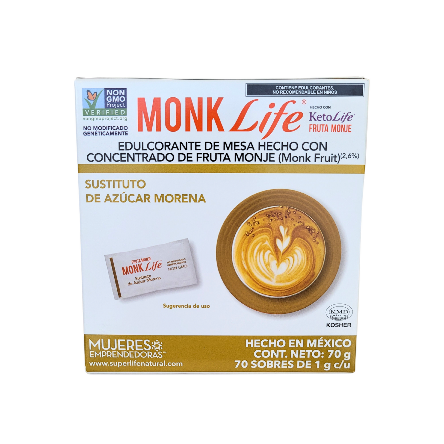 Monk life brown sugar substitute 70 sachets