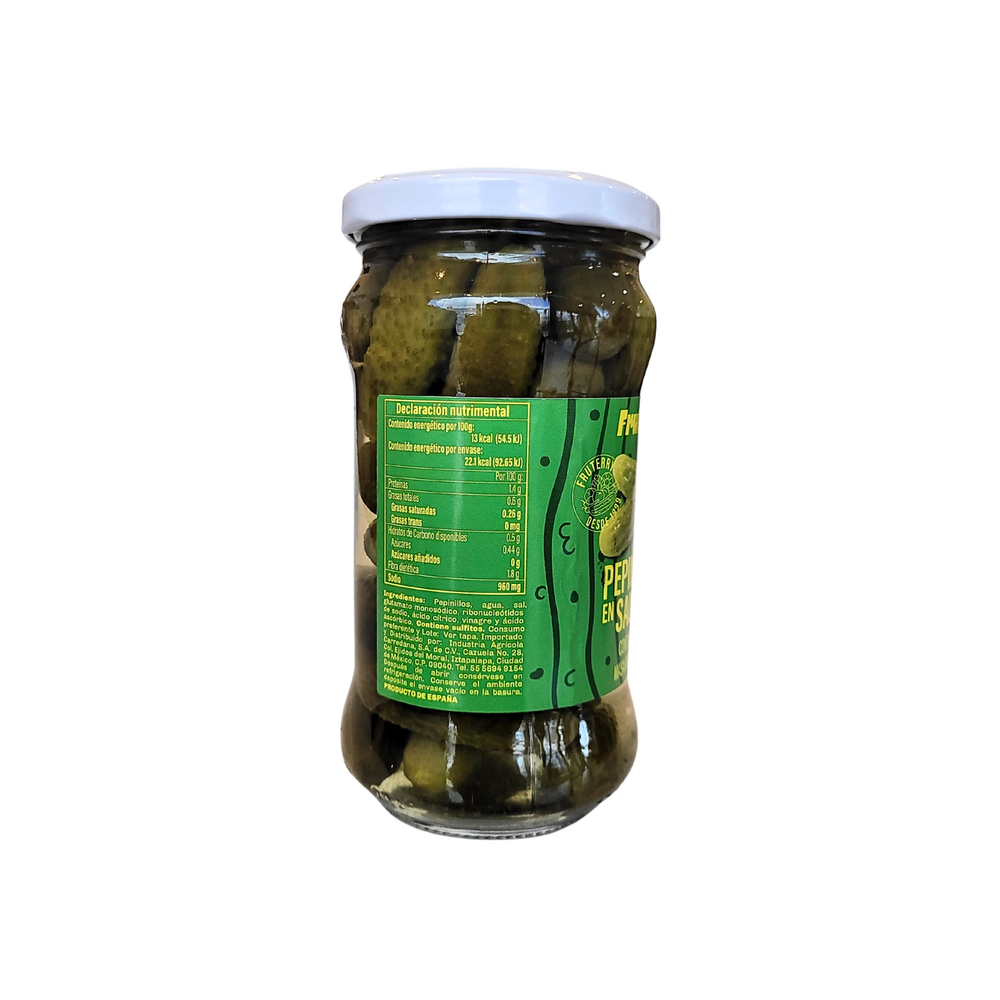 Pepinillos en vinagre Fruterry 300gr