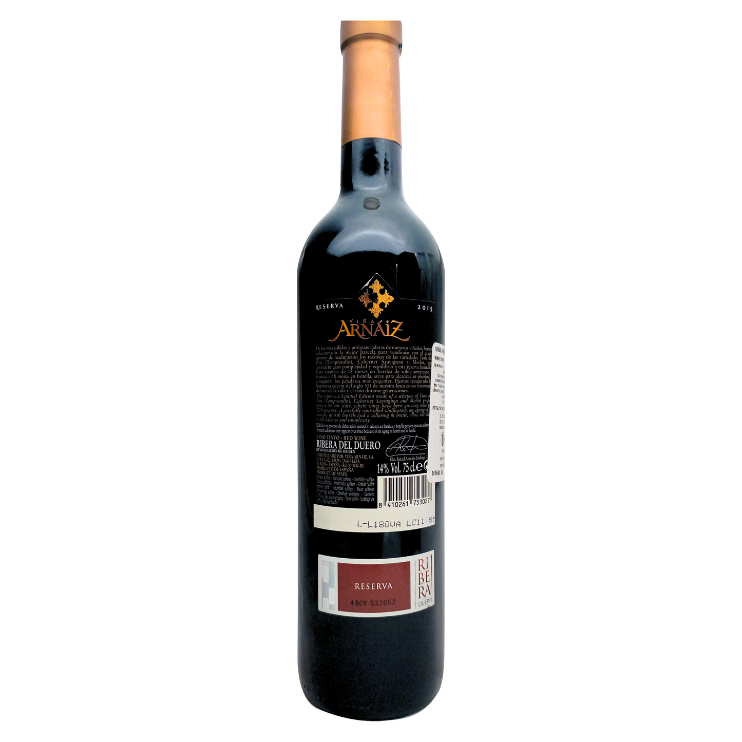 Vineyard Arnaiz Ribera del Duero Do Reserva Red Wine 750 ml