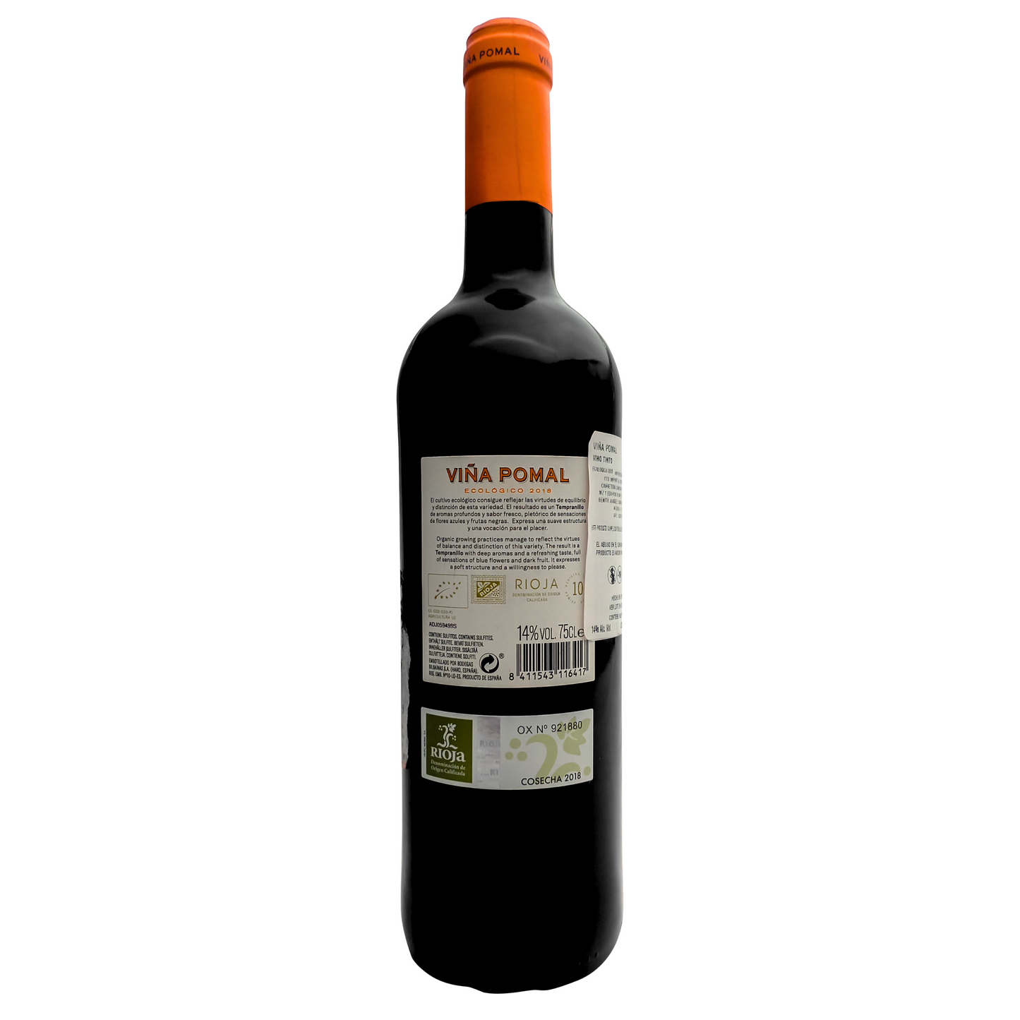 Viña pomal rioja Doca organic red wine 750 ml