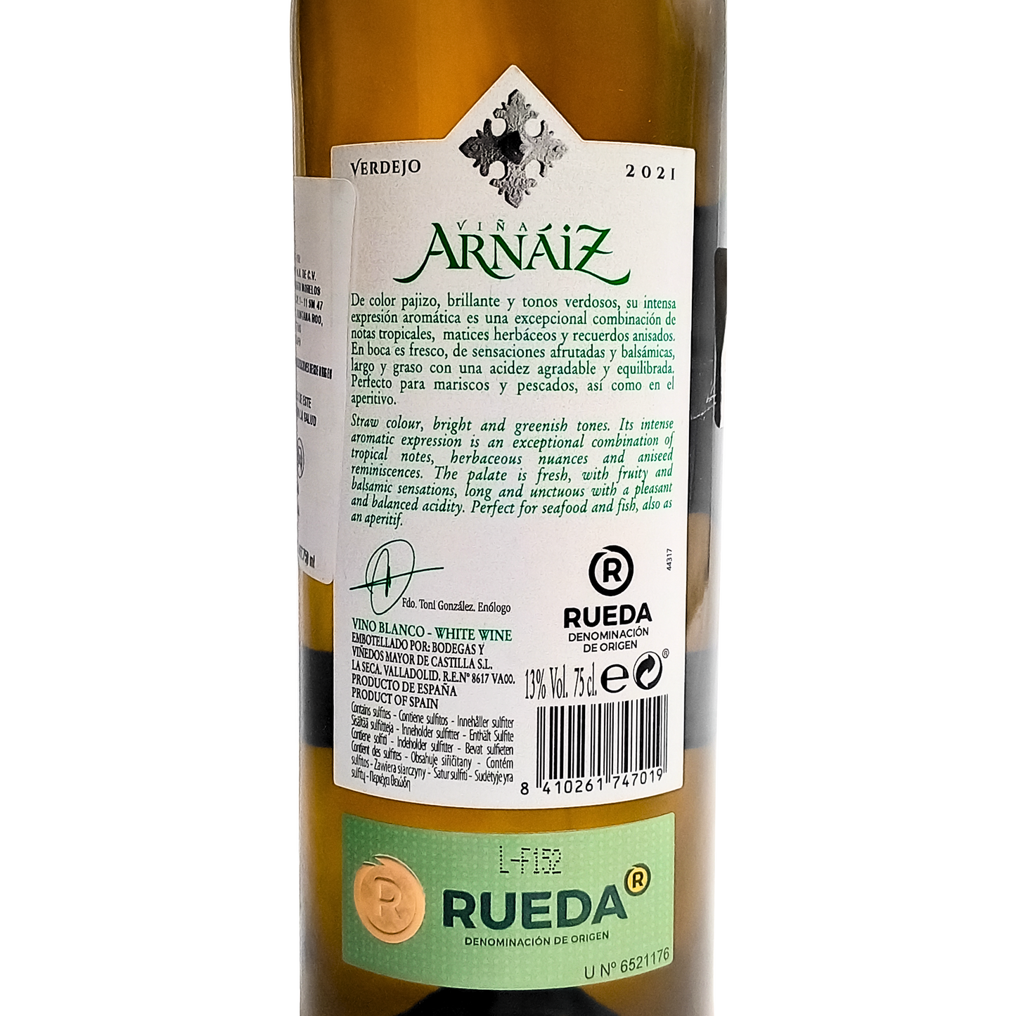 vineyard arnaiz rueda do verdejo white wine 750 ml