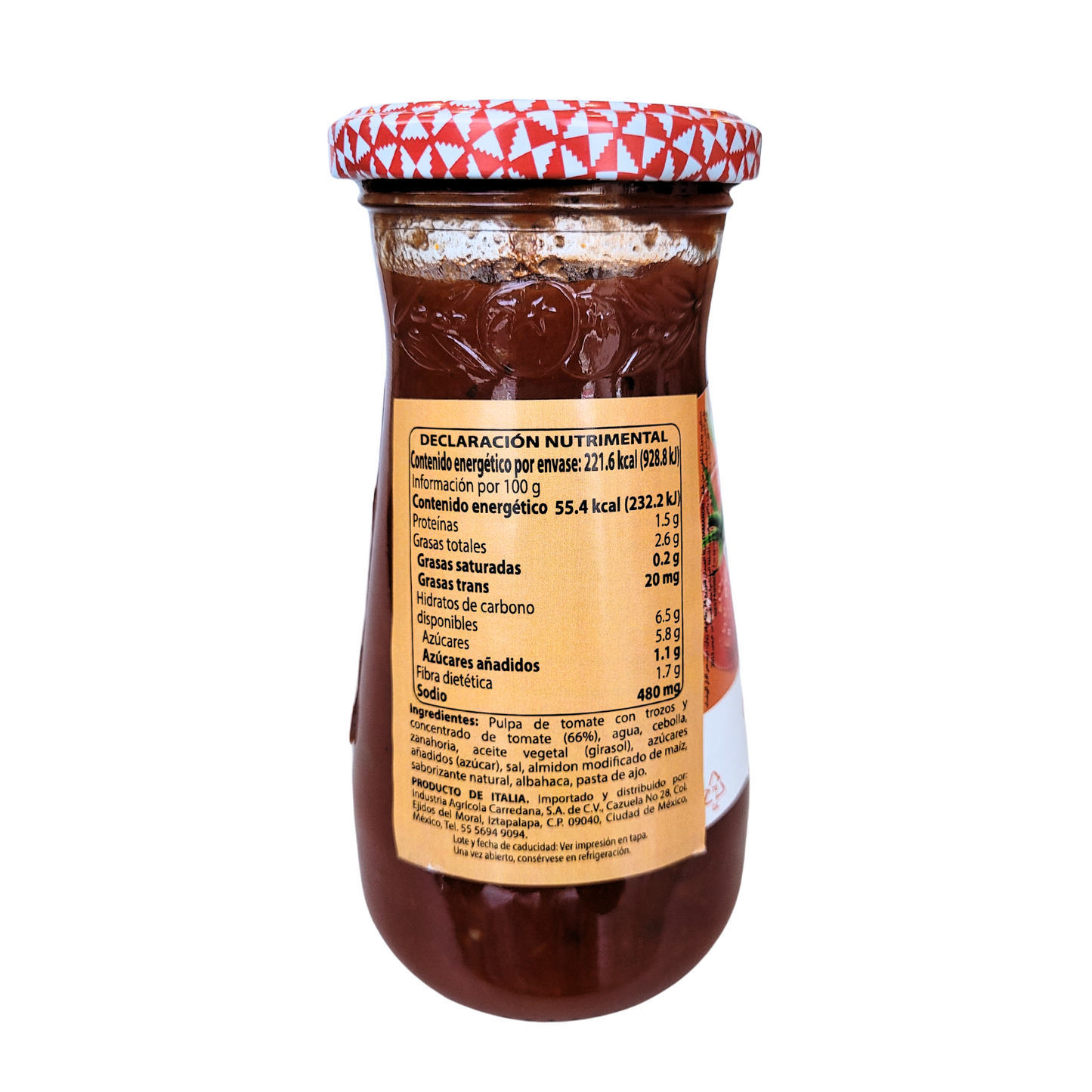 Original panzani sauce 12/400g