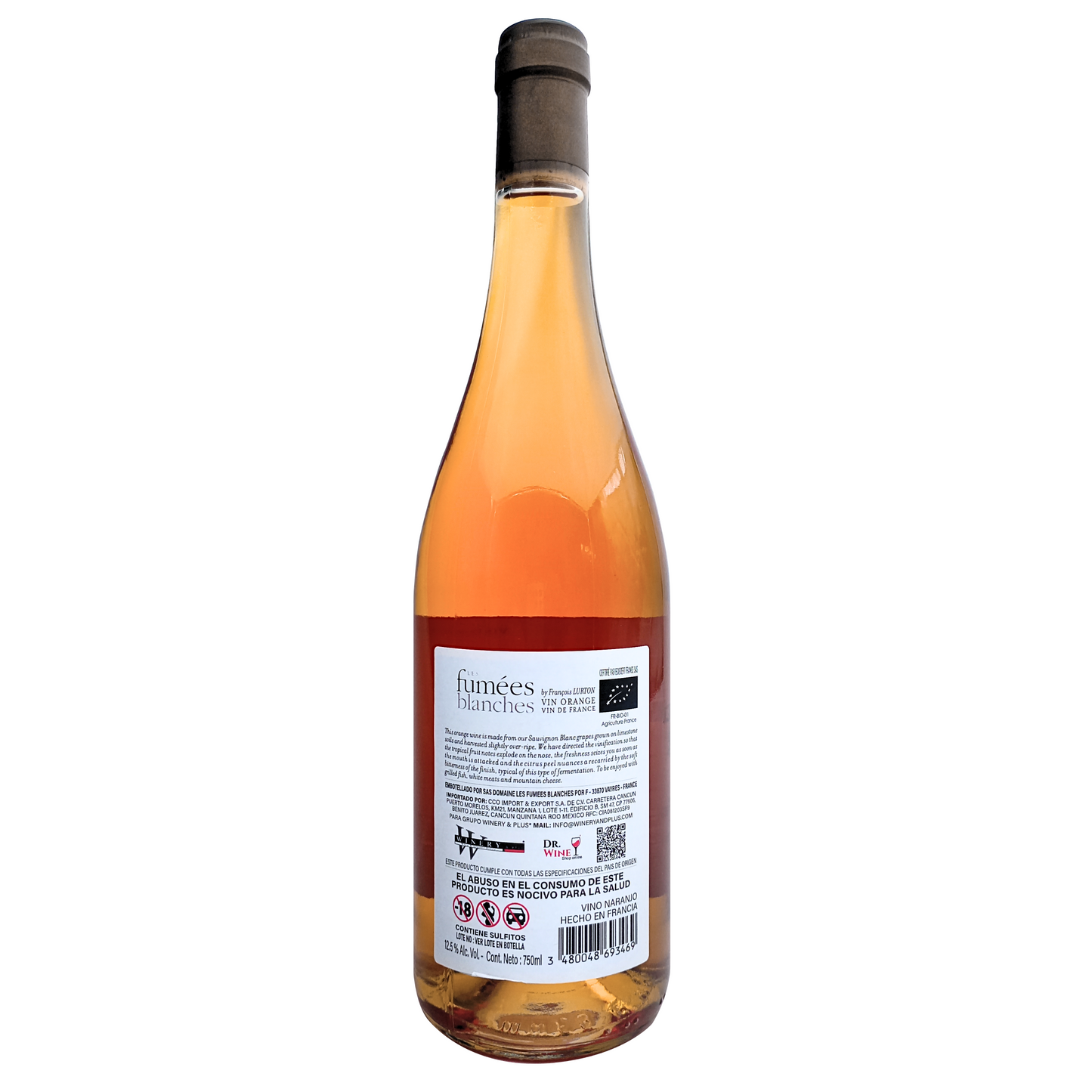 Les Fumées Blanches Sauvignon Blanc Orange 750 ml