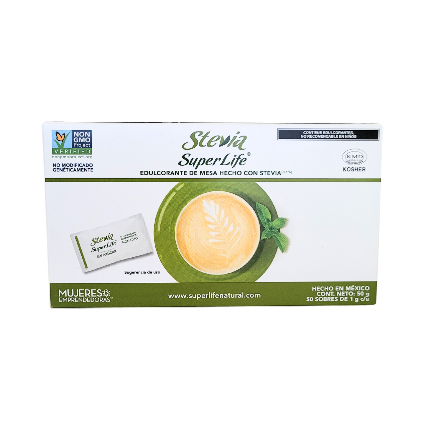 Stevia enhanced flavor 50 sachets