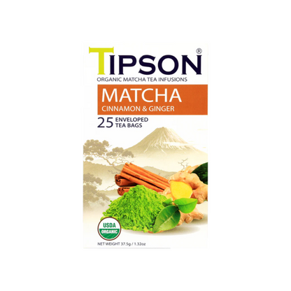 Matcha cinnamon and ginger infusion 25 sachets