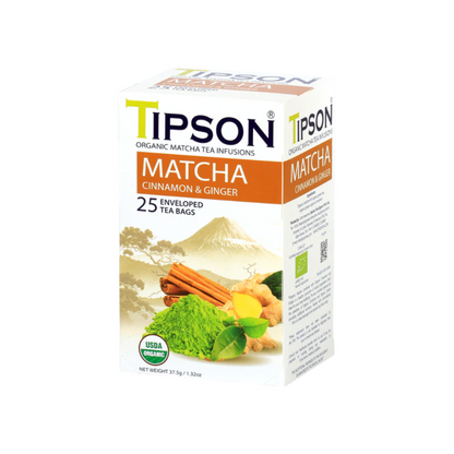 Matcha cinnamon and ginger infusion 25 sachets