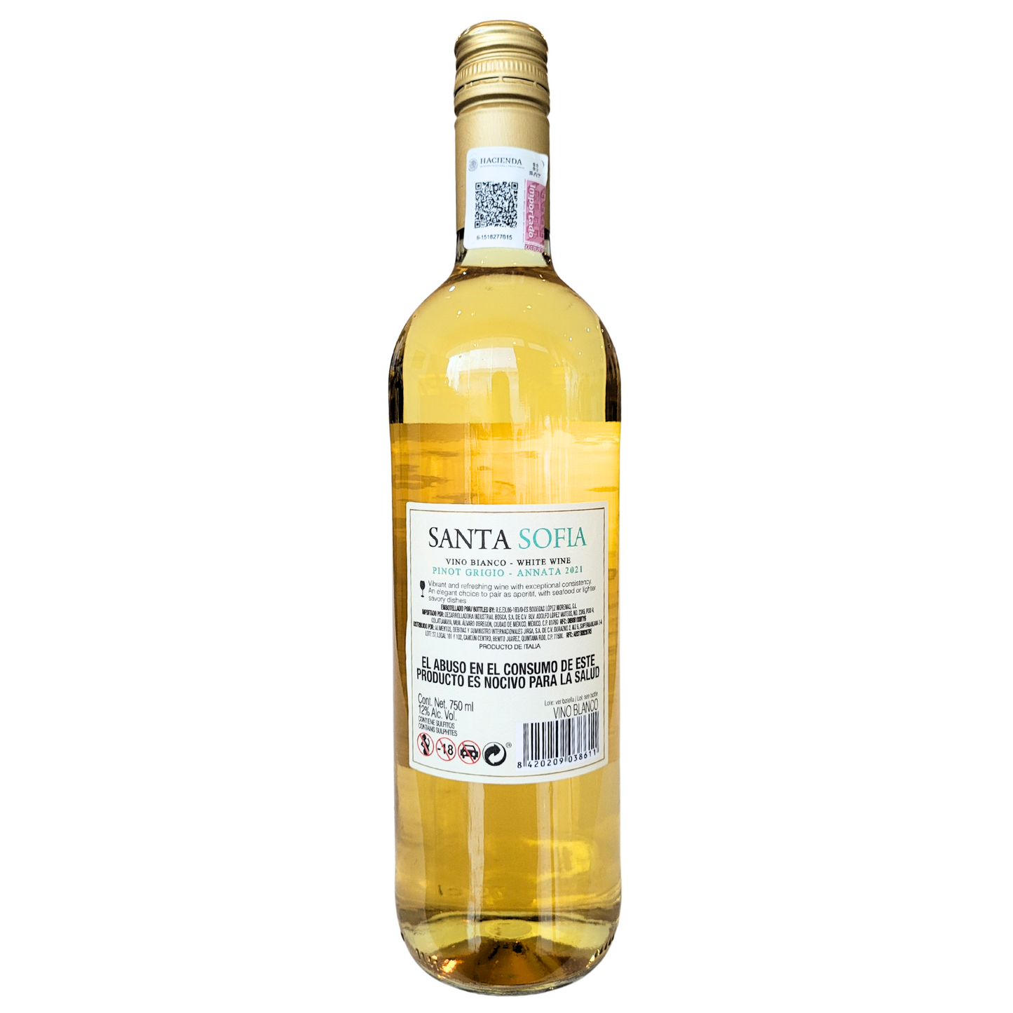 Santa Sofia wine pinot grigio white wine