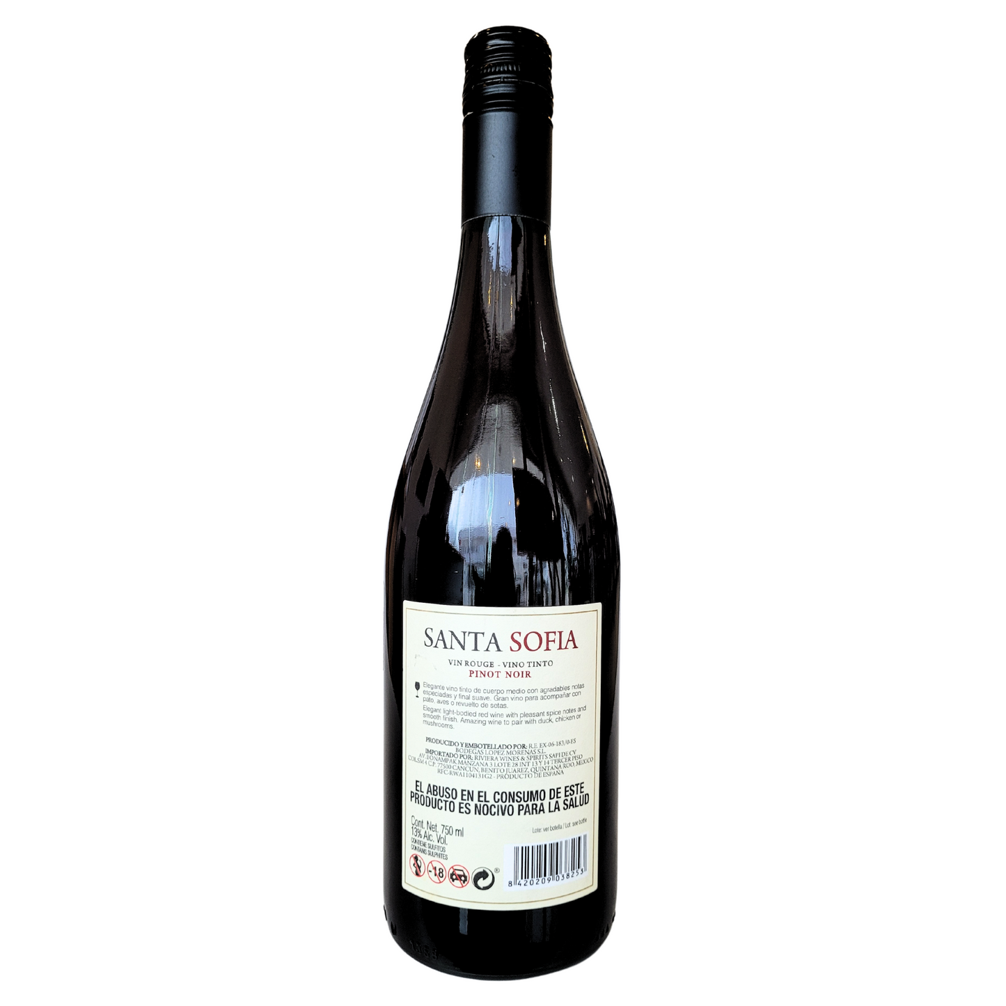 Santa Sofia pinot noir wine